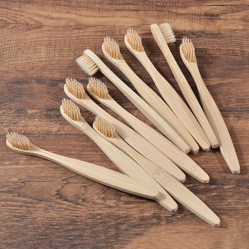 Brosse à Dents Écologique Bambou - lots de 10