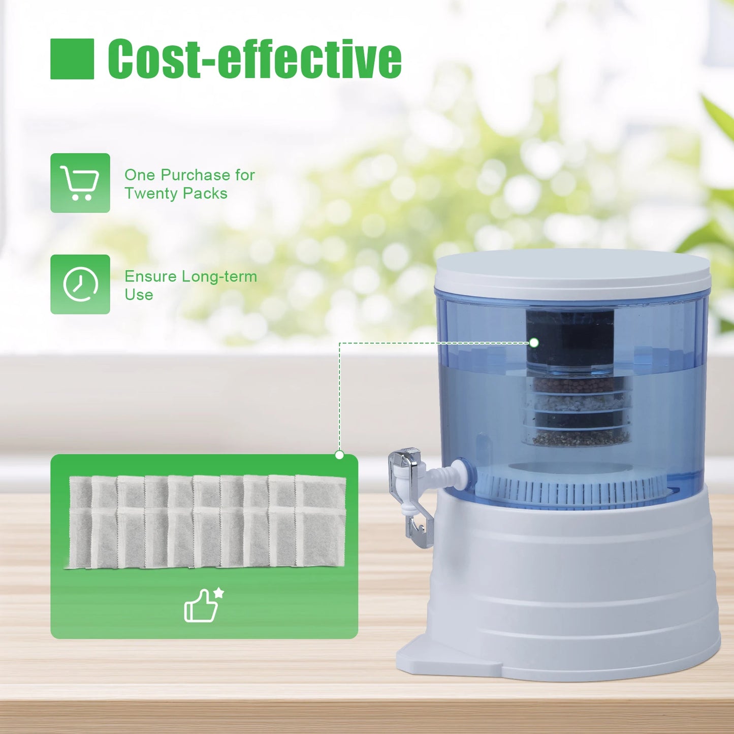 Charbon Actif Naturel pour Filtrer l’Eau – 100% Écologique - 20 pcs