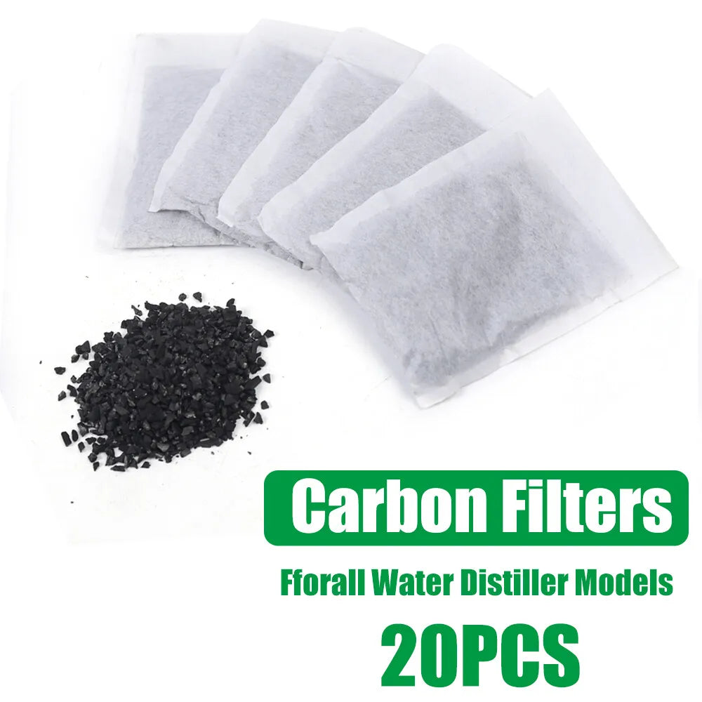 Charbon Actif Naturel pour Filtrer l’Eau – 100% Écologique - 20 pcs