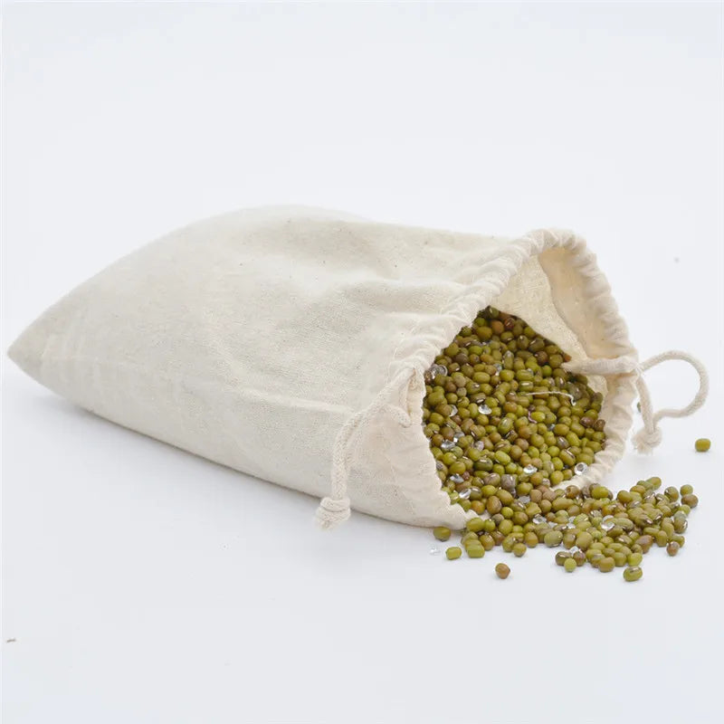 Lot de 10 Sacs à Vrac Coton Bio – 10x15cm