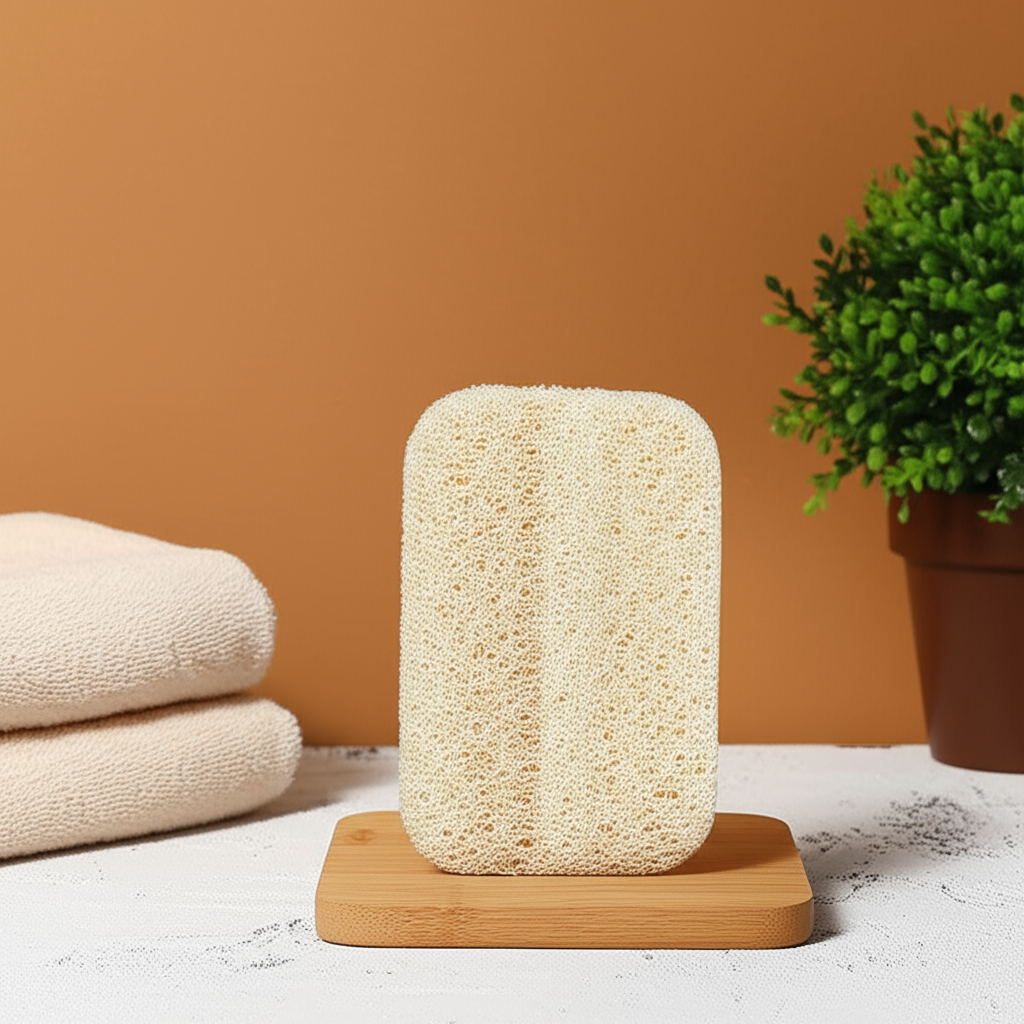 Éponge Naturelle en Luffa - 100% Végétale et Compostable - 3 pcs