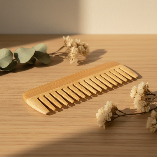 Peigne en Bois Naturel – Soin Doux et Écologique pour Vos Cheveux
