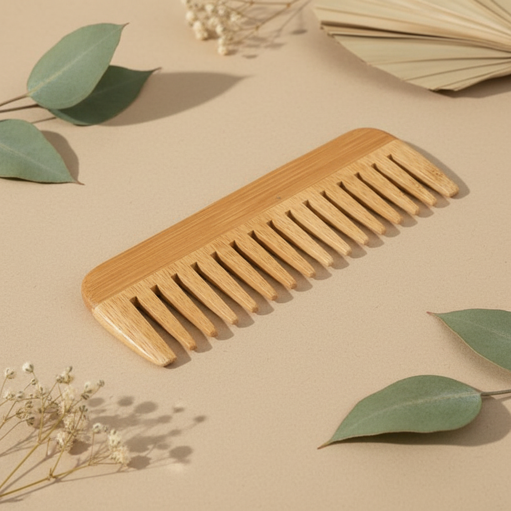 Peigne en Bois Naturel – Soin Doux et Écologique pour Vos Cheveux