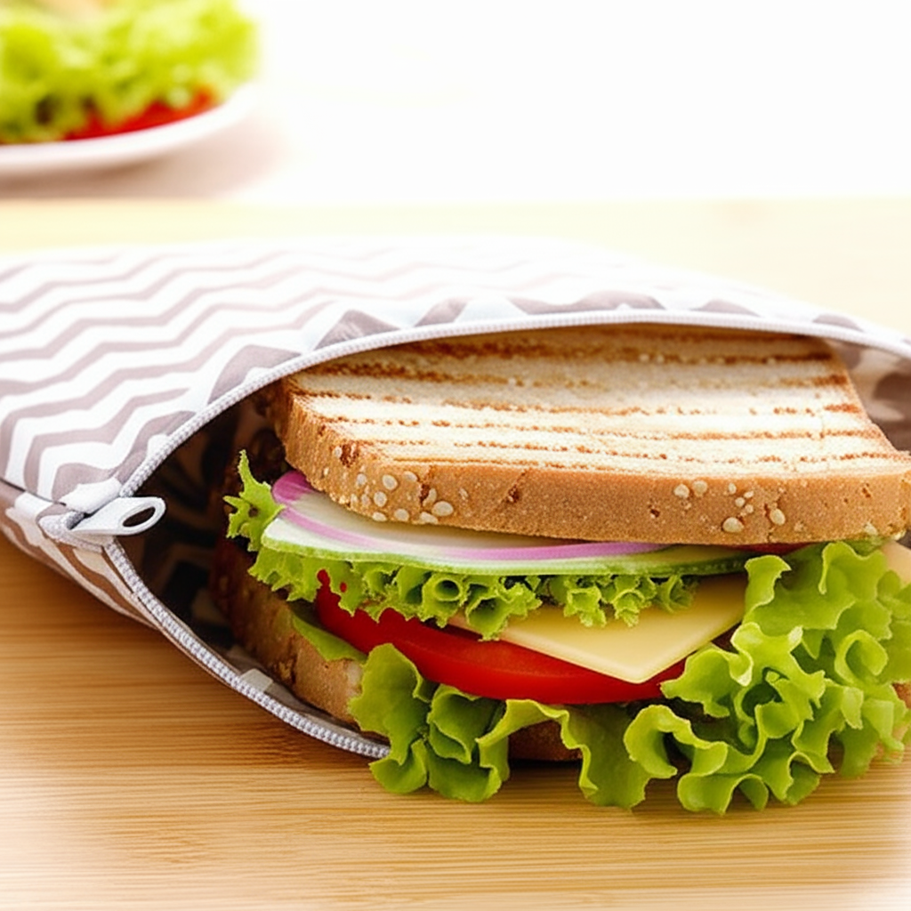 Pochette Sandwich Réutilisable – Emballage Écologique Lavable