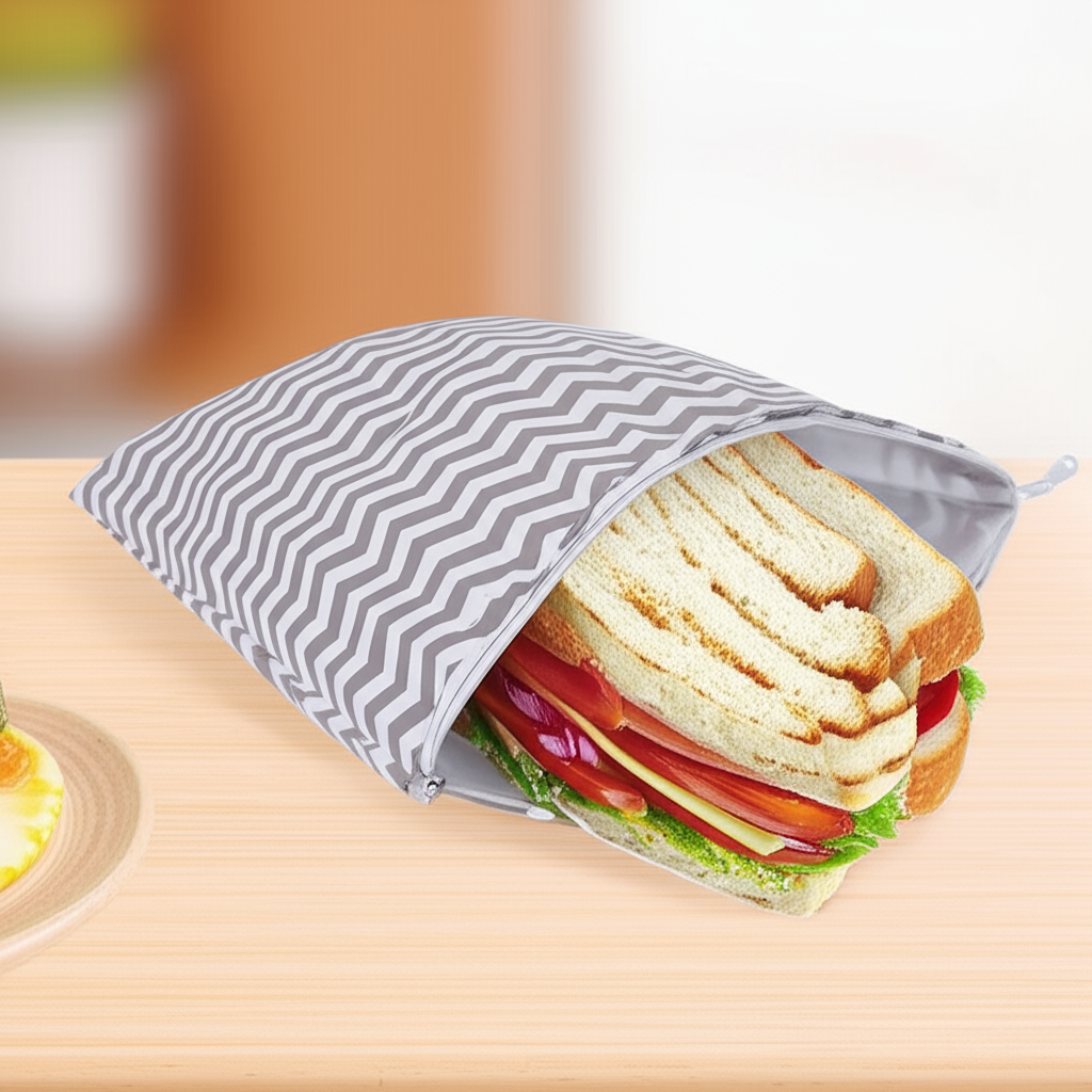 Pochette Sandwich Réutilisable – Emballage Écologique Lavable