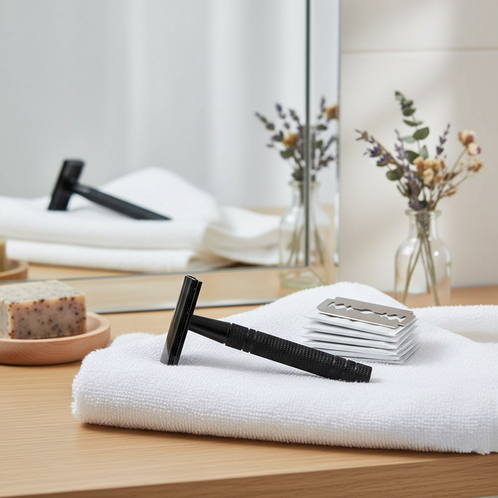 Rasoir Écologique pour Femme – Élégance, Douceur et Zéro Déchet-10 lames de rasoir