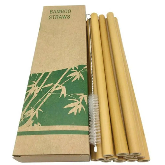 Pailles Réutilisables en Bambou – Set Écologique & Naturel